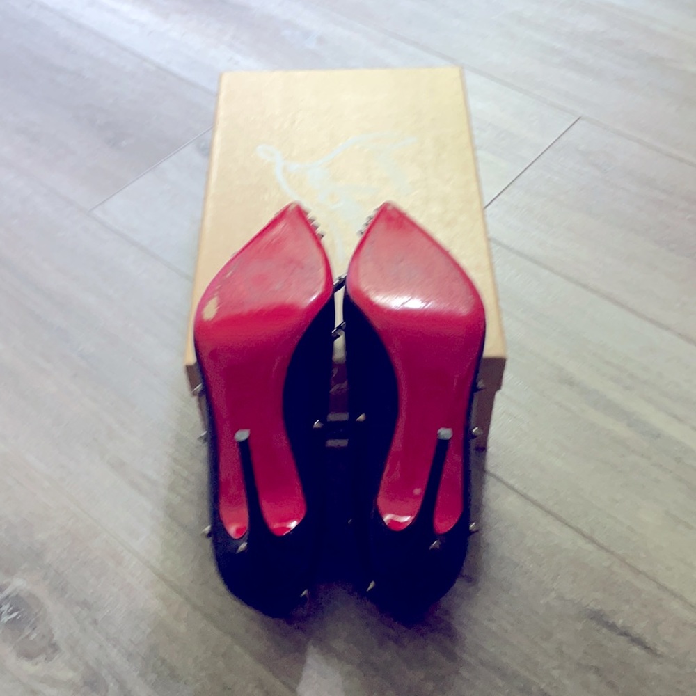 Christian Louboutin Pumps (Used) - Black Spiked - Picture 2 of 4